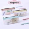imageMr Pen Clear Pencil Pouch 3 Pack Clear Pencil Case Pencil Bags Clear Pouch Pencil Case for Kids Pencil Case Clear Makeup Pouch Kids Pencil Pouch Pencil Cases Clear Make Up BagSoft Pastel