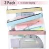imageMr Pen Clear Pencil Pouch 3 Pack Clear Pencil Case Pencil Bags Clear Pouch Pencil Case for Kids Pencil Case Clear Makeup Pouch Kids Pencil Pouch Pencil Cases Clear Make Up BagSoft Pastel