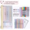 imageMr Pen Clear Pencil Pouch 3 Pack Clear Pencil Case Pencil Bags Clear Pouch Pencil Case for Kids Pencil Case Clear Makeup Pouch Kids Pencil Pouch Pencil Cases Clear Make Up BagSoft Pastel
