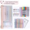 imageMr Pen Clear Pencil Pouch 3 Pack Clear Pencil Case Pencil Bags Clear Pouch Pencil Case for Kids Pencil Case Clear Makeup Pouch Kids Pencil Pouch Pencil Cases Clear Make Up BagDusty Rose