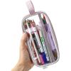 imageMr Pen Clear Pencil Pouch White Clear Pencil Case Pencil Bags Clear Pouch Pencil Case for Kids Pencil Case Clear Makeup Pouch Adults ampamp Kids Pencil Pouch Pencil Cases Clear Make Up BagPink