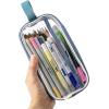 imageMr Pen Clear Pencil Pouch White Clear Pencil Case Pencil Bags Clear Pouch Pencil Case for Kids Pencil Case Clear Makeup Pouch Adults ampamp Kids Pencil Pouch Pencil Cases Clear Make Up BagBlue