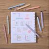 imageMr Pen Gel Highlighters and Pens 8 Pack Pastel Barrel No Bleed Through Bible Journaling Kit