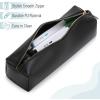 imageMr Pen PU Leather Boho Style Pencil Case Slim Aesthetic Leather PouchBlack