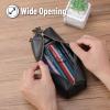 imageMr Pen PU Leather Boho Style Pencil Case Slim Aesthetic Leather PouchBlack