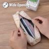 imageMr Pen PU Leather Boho Style Pencil Case Slim Aesthetic Leather PouchBoho