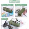 imageMr Pen PU Leather Boho Style Pencil Case Slim Aesthetic Leather PouchGreen