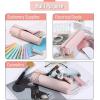 imageMr Pen PU Leather Boho Style Pencil Case Slim Aesthetic Leather PouchPink