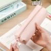 imageMr Pen PU Leather Boho Style Pencil Case Slim Aesthetic Leather PouchPink