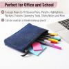 imageMr Pen Pencil Case 3 Pack Blue Felt Fabric Pencil Case Pencil Pouch Felt Pencil Case Felt Pouch Small Pen Bag Pencil Pouch Small Pen Case School Supplies Felt Pencil Bag Pencil Case