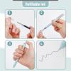 imageMr Pen Retractable Gel Pens  5 Pack Fine Point 05mm Pastel Color Barrels with Gold Clips Fast Dry Ink