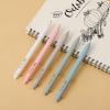 imageMr Pen Retractable Gel Pens  5 Pack Fine Point 05mm Pastel Color Barrels with Gold Clips Fast Dry Ink