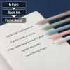 imageMr Pen Retractable Gel Pens  5 Pack Fine Point 05mm Pastel Color Barrels with Gold Clips Fast Dry Ink