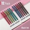 imageMr Pen Retractable Gel Pens 12 Pack Black Ink Gel Pens Fine Point 05mm Metallic Dark Vintage Barrels Fast Dry Retractable Pens Gel Ink Pens Aesthetic Pens for Journaling Fine Tip Pens