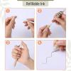imageMr Pen Retractable Gel Pens 6 Pack Boho Theme Black Gel Pens Fast Dry Gel Pens Fine Point 05mm Retractable Pens Cute Pens Gel Ink Pens Black Pens Aesthetic Pens for Journaling