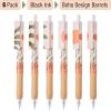 imageMr Pen Retractable Gel Pens 6 Pack Boho Theme Black Gel Pens Fast Dry Gel Pens Fine Point 05mm Retractable Pens Cute Pens Gel Ink Pens Black Pens Aesthetic Pens for Journaling