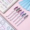 imageMr Pen Retractable Permanent Markers 6Pack Chisel Tip Assorted Colors Click Markers