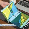 imageMr Pen Transparent Pencil Pouches 2 Pack Pencil Case for 3 Ring Binder Zipper Pouch