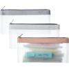 imageMr Pen Clear Pencil Pouch 3 Pack Clear Pencil Case Pencil Bags Clear Pouch Pencil Case for Kids Pencil Case Clear Makeup Pouch Kids Pencil Pouch Pencil Cases Clear Make Up BagDusty Rose