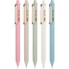imageMr Pen Retractable Gel Pens  5 Pack Fine Point 05mm Pastel Color Barrels with Gold Clips Fast Dry Ink