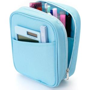imageMr Pen  Large Capacity Blue Pencil Case Standing Cute Pencil Pouch ampamp Bag for School