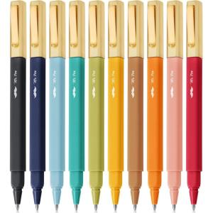 imageMr Pen Aesthetic Pens 10 Pack Assorted Colors Fast Dry No Smear Bible Pens No Bleed Through 07mm Fine Point Pen Ballpoint Pens Ballpoint Fine Tip Pens for Note Taking Pens AestheticVintage