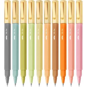 imageMr Pen Aesthetic Pens 10 Pack Assorted Colors Fast Dry No Smear Bible Pens No Bleed Through 07mm Fine Point Pen Ballpoint Pens Ballpoint Fine Tip Pens for Note Taking Pens AestheticBoho
