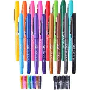 imageMr Pen Felt Tip Pens 16 Pack Assorted Colors Colored Felt Tip PensAssorted Colors