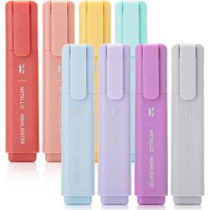 imageMr Pen Highlighter 8 Pack Vintage Colors Chisel Tip Aesthetic Highlighters Cute Highlighters for School No Bleed Highlighters Highlighters Aesthetic School Highlighters Cute MarkersMetallic