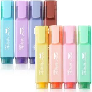 imageMr Pen Highlighter 8 Pack Vintage Colors Chisel Tip Aesthetic Highlighters Cute Highlighters for School No Bleed Highlighters Highlighters Aesthetic School Highlighters Cute MarkersPastel