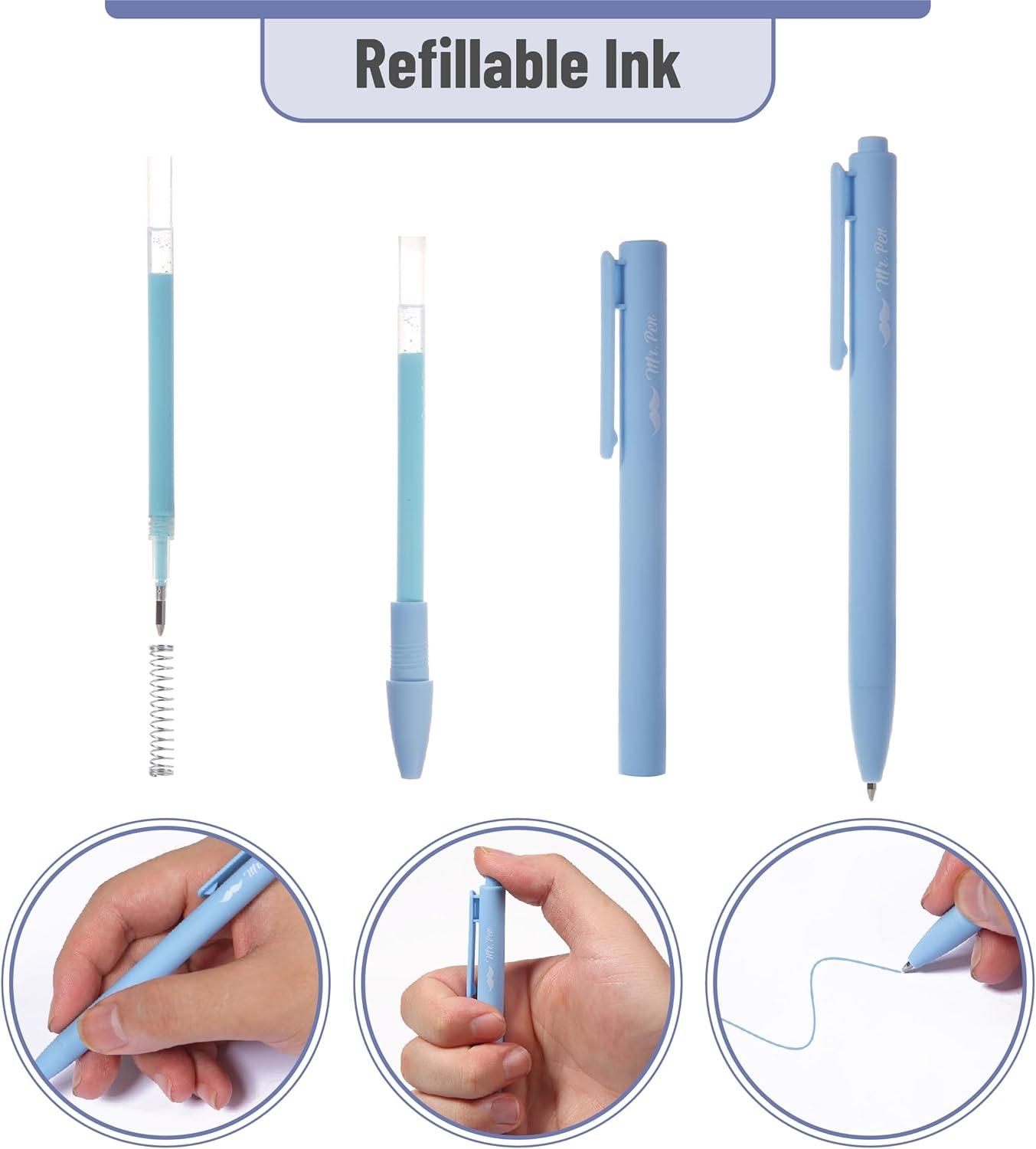 imageMr Pen Aesthetic Highlighters and Gel Pens 18 Pack Gel Highlighters for Bibles Pastel Color Highlighters Assorted Color Gel Pens Highlighter Pens Pastel Color Bible Highlighter No Bleed