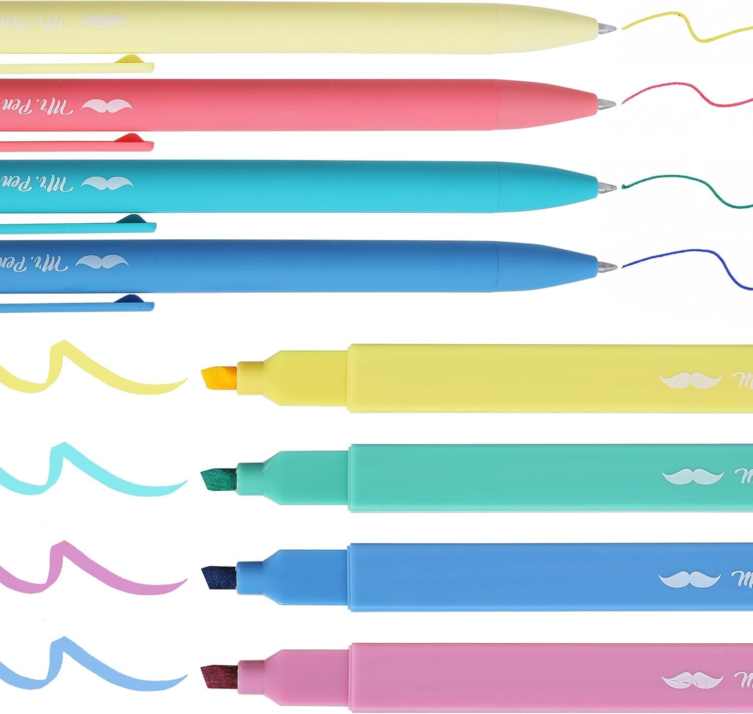 imageMr Pen Aesthetic Highlighters and Gel Pens 8 Pack Assorted Color Highlighters Assorted Color Gel Pens Highlighter Pens Cute Highlighters Gel PensCandy