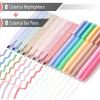 imageMr Pen Aesthetic Highlighters and Gel Pens 16 Pack 200 Sheets Transparent Sticky Tabs for Books No Bleed Highlighters for Bible Pages No Bleed Pens and Highlighters Set Colored Gel Pens