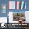 imageMr Pen Aesthetic Highlighters and Gel Pens 16 Pack 200 Sheets Transparent Sticky Tabs for Books No Bleed Highlighters for Bible Pages No Bleed Pens and Highlighters Set Colored Gel Pens