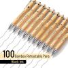 imageMr Pen Bible Verse Pens 200 Pack Retractable Bamboo Pen Black Ink Christian Pens for Women Men Bible Pens No Bleed Through Ballpoint Pens Ballpoint Inspirational Pens Christian Pens Bulk100 Pack