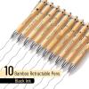 imageMr Pen Bible Verse Pens 200 Pack Retractable Bamboo Pen Black Ink Christian Pens for Women Men Bible Pens No Bleed Through Ballpoint Pens Ballpoint Inspirational Pens Christian Pens Bulk10 Pack