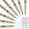 imageMr Pen Drawing Pens for Artists 8 Pack Black Multiliner Artist pens Micro Pens for Drawing Ink Pens for Drawing Sketch Pens Micro Pen Fineliner Pens Bible Journaling Pens8 Tip Sizes02 to 1 mm and Brush