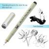 imageMr Pen Drawing Pens for Artists 8 Pack Black Multiliner Artist pens Micro Pens for Drawing Ink Pens for Drawing Sketch Pens Micro Pen Fineliner Pens Bible Journaling Pens8 Tip Sizes04 to 3 mm and Brushes
