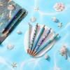 imageMr Pen Fancy Pens for Women Azure Elegance 7 Black Ink Ballpoint Pens with 10 Refills 10mm Cute Pens for Journaling Easter GiftAzure Elegance