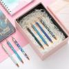imageMr Pen Fancy Pens for Women Azure Elegance 7 Black Ink Ballpoint Pens with 10 Refills 10mm Cute Pens for Journaling Easter GiftAzure Elegance