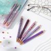 imageMr Pen Fancy Pens for Women Azure Elegance 7 Black Ink Ballpoint Pens with 10 Refills 10mm Cute Pens for Journaling Easter GiftElegant in Purple