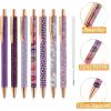 imageMr Pen Fancy Pens for Women Azure Elegance 7 Black Ink Ballpoint Pens with 10 Refills 10mm Cute Pens for Journaling Easter GiftElegant in Purple