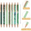 imageMr Pen Fancy Pens for Women Azure Elegance 7 Black Ink Ballpoint Pens with 10 Refills 10mm Cute Pens for Journaling Easter GiftEmerald Enchantment