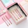imageMr Pen Fancy Pens for Women Azure Elegance 7 Black Ink Ballpoint Pens with 10 Refills 10mm Cute Pens for Journaling Easter GiftPink Paradise