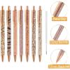 imageMr Pen Fancy Pens for Women Azure Elegance 7 Black Ink Ballpoint Pens with 10 Refills 10mm Cute Pens for Journaling Easter GiftRose Gold Reverie