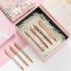 imageMr Pen Fancy Pens for Women Azure Elegance 7 Black Ink Ballpoint Pens with 10 Refills 10mm Cute Pens for Journaling Easter GiftRose Gold Reverie