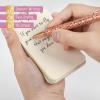 imageMr Pen Fancy Pens for Women Azure Elegance 7 Black Ink Ballpoint Pens with 10 Refills 10mm Cute Pens for Journaling Easter GiftRose Gold Reverie