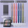 imageMr Pen Retractable Gel Pens 6 Pack Black Ink Gel Pens Fine Point 05mm Metallic Dark Vintage Barrels Fast Dry Retractable Pens Gel Ink Pens Aesthetic Pens for Journaling Fine Tip Pens