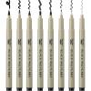 8 Tip Sizes(0.4 to 3 mm and Brushes)
