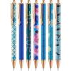 imageMr Pen Fancy Pens for Women Azure Elegance 7 Black Ink Ballpoint Pens with 10 Refills 10mm Cute Pens for Journaling Easter GiftAzure Elegance